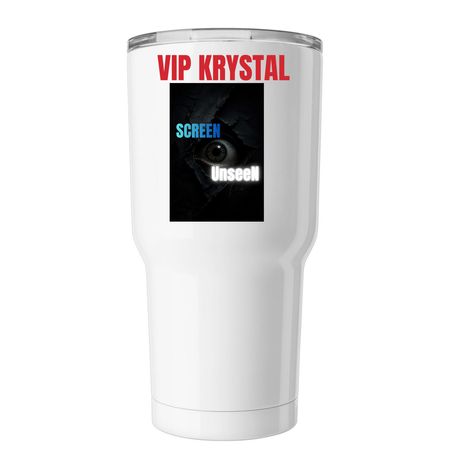 UnseeN Tumbler, a White Insulated Tumbler