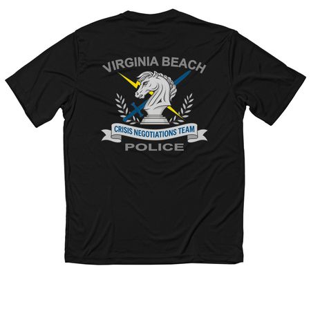 CNT Performance Material, a Black Classic Performance Tee (back-view)