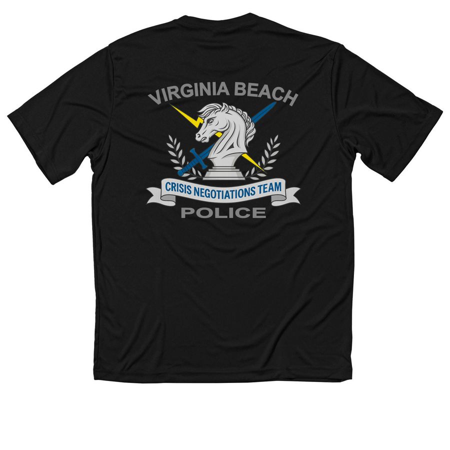 CNT Performance Material, a Black Classic Performance Tee (back-view)