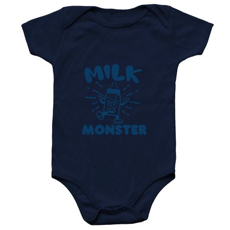 Milk Monster, a Navy Infant Onesie