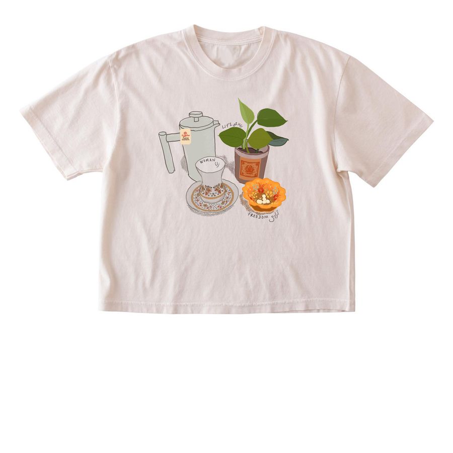 Woman! Life! Freedom!, a Ivory Comfort Colors Boxy Tee