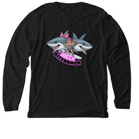 BELLA BITES BACK&nbsp;, a Solid Black Blend Premium Long Sleeve Tee