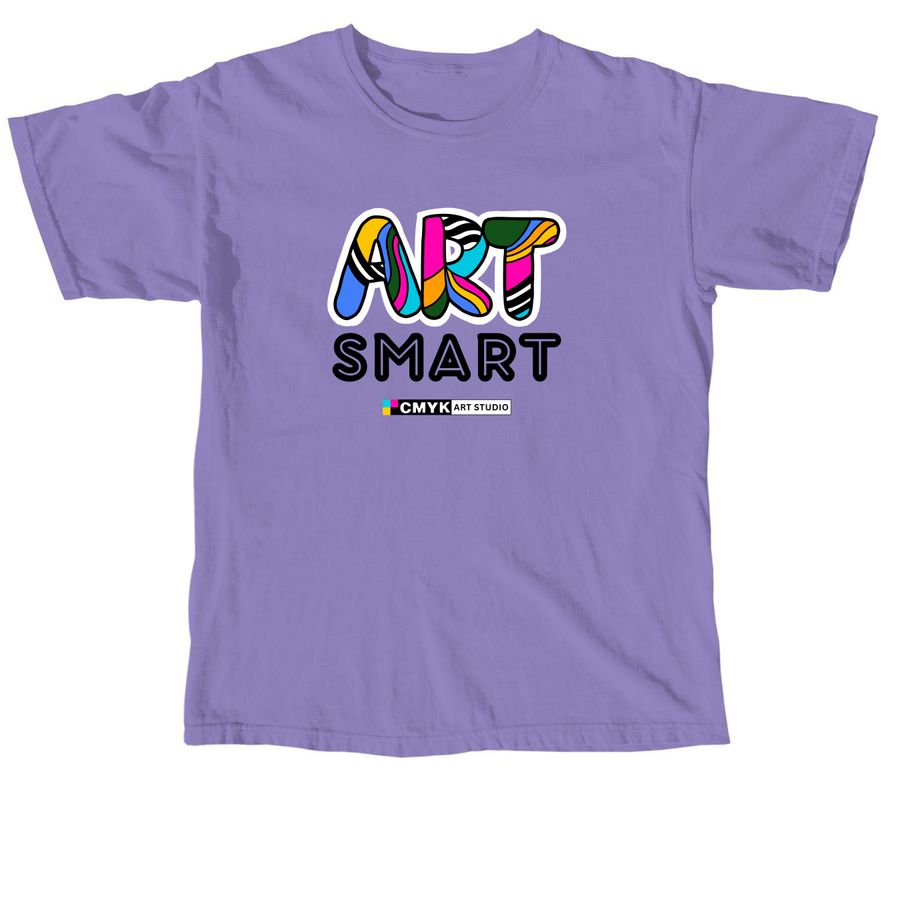 CMYK Art Smart, a Violet Comfort Colors Unisex Tee