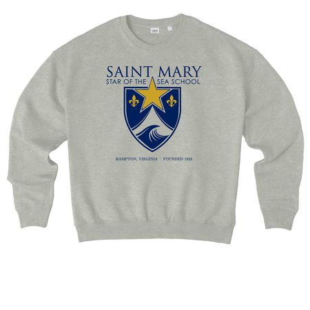 Loud and Proud (Light), a Heather Grey Stanley/Stella Ledger Dry Crewneck Sweatshirt