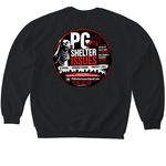 Every Paw Matters!, a Black Softstyle Crewneck Sweatshirt (back-view)