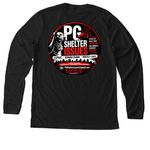 Every Paw Matters!, a Solid Black Blend Premium Long Sleeve Tee (back-view)