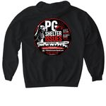 Every Paw Matters!, a Black Gildan Softstyle Pullover Hoodie (back-view)