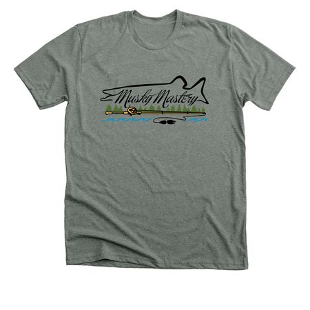 Musky Mastery Merch!, a Deep Heather Premium Unisex Tee