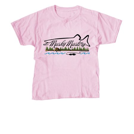 Musky Mastery Merch!, a Light Pink Youth Unisex Tee