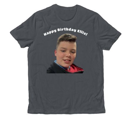 Happy Birthday Ellis, a Terrain Grey Allmade Organic Cotton Unisex Tee