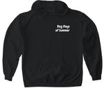 Dog Days of Summer, a Black Gildan Softstyle Pullover Hoodie (back-view)