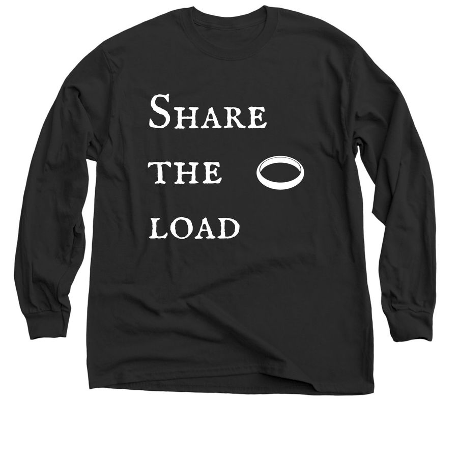 Share the load, a Black Classic Long Sleeve Tee