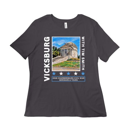Vicksburg Merch Part 1, a Dark Grey Women?s Relaxed Cotton Tee