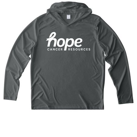 HCR Logo&nbsp;, a Dark Smoke Grey UV Performance Long Sleeve Hoodie