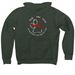 Pawliday Tree 2024, a Heather Forest Premium Pullover Hoodie (back-view)