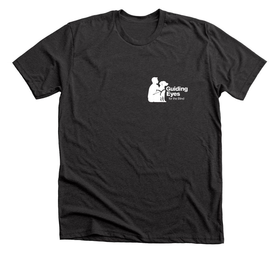 Guiding Eyes for the Blind, Capital NY, a Dark Grey Heather Premium Unisex Tee