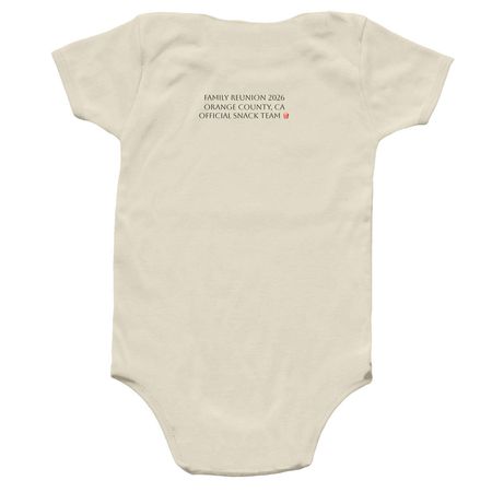 Hidalgo Onesie, a Natural Infant Onesie (back-view)