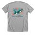 Run Like The Wind, a Athletic Heather Premium Unisex Tee (back-view)