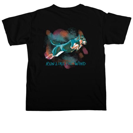 Run Like The Wind, a Black Comfort Colors Unisex Tee