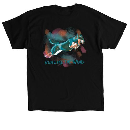 Run Like The Wind, a Black Classic Unisex Tee