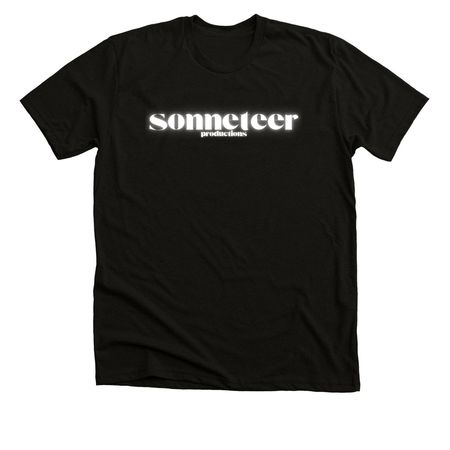 Sonneteer Classic Logo Shirts, a Solid Black Blend Premium Unisex Tee