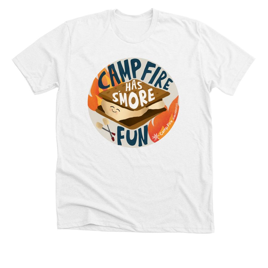 S'more T-Shirt, a Solid White Blend Premium Unisex Tee