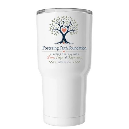 Matthew 17:20, a White Insulated Tumbler