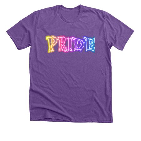 Pride electric&nbsp;, a Heather Team Purple Premium Unisex Tee
