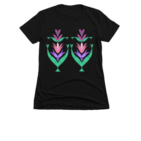 Spring is almost here, a Black Women's Slim Fit Tee