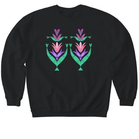 Spring is almost here, a Black Softstyle Crewneck Sweatshirt