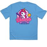 ODC Unicorns&nbsp;, a Carolina Blue Classic Performance Tee (back-view)