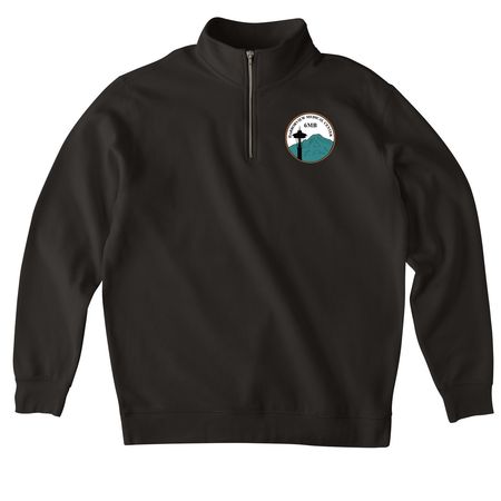 6MB Swag, a Black Midweight Quarter Zip Pullover