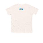 A Canvas of Culture at JQES, a Heather Natural Premium Youth Tee (back-view)
