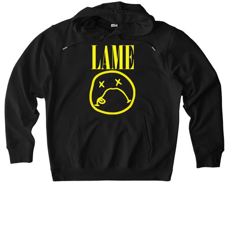 LAME, a Black Stanley/Stella Unisex Cruiser 2.0 Pullover Hoodie