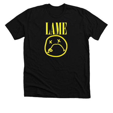 LAME, a Solid Black Blend Premium Unisex Tee