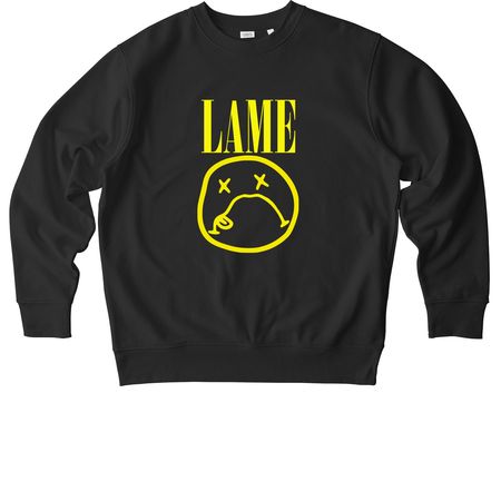 LAME, a Black Stanley/Stella Unisex Changer 2.0 Crewneck Sweatshirt