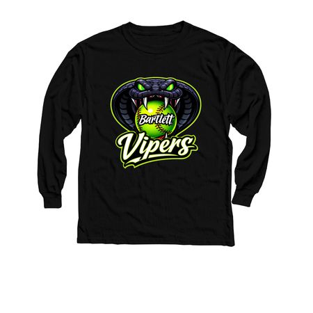 ViperWear Fall '26, a Black Youth Long Sleeve Tee
