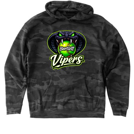 ViperWear Fall '26, a Black Camo Heavyweight Camo Pullover Hoodie
