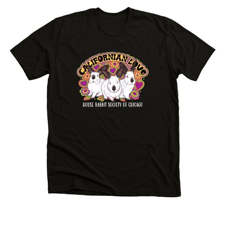 Cali Love in black&nbsp;, a Solid Black Blend Premium Unisex Tee