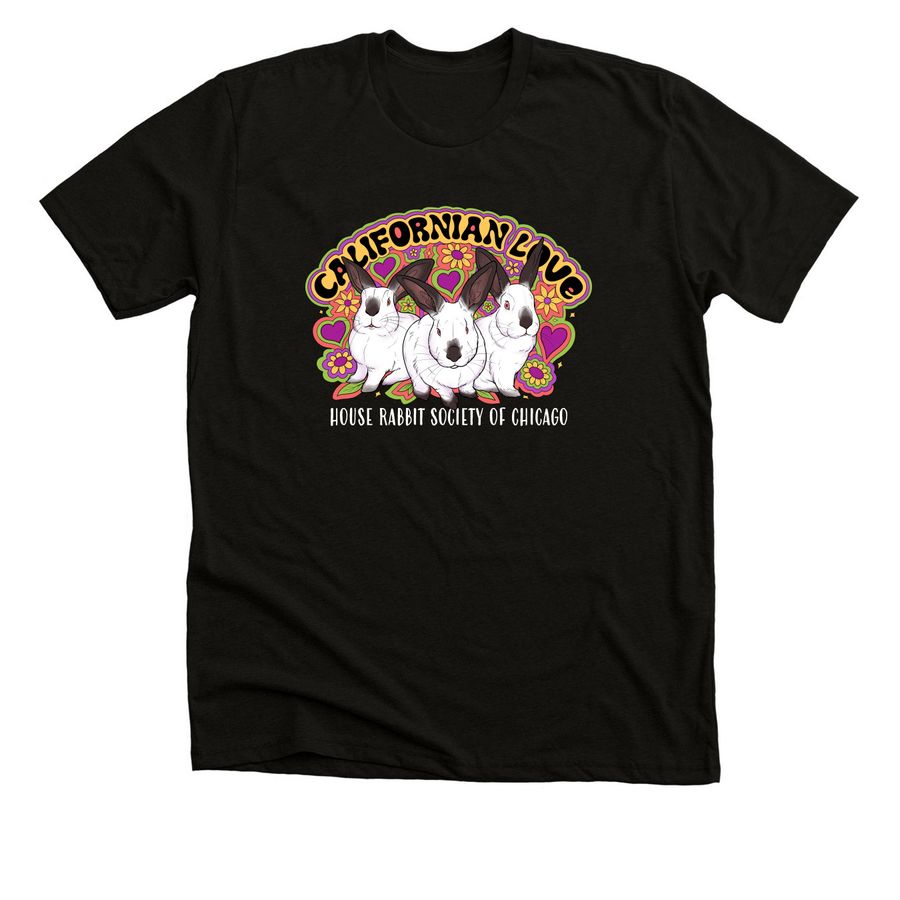 Cali Love in black&nbsp;, a Solid Black Blend Premium Unisex Tee