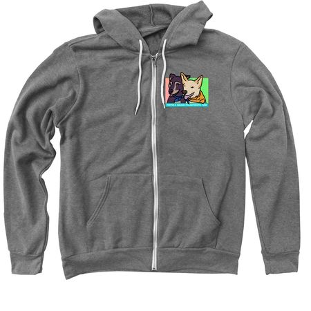 Porter & Squash Shirts, a Deep Heather Zip Up Hoodie