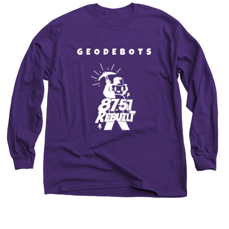 8757 - Rebuilt, a Purple Classic Long Sleeve Tee