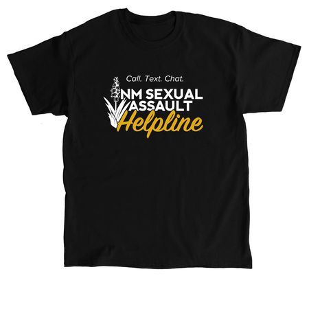 NM Sexual Assault Helpline, a Black Classic Unisex Tee