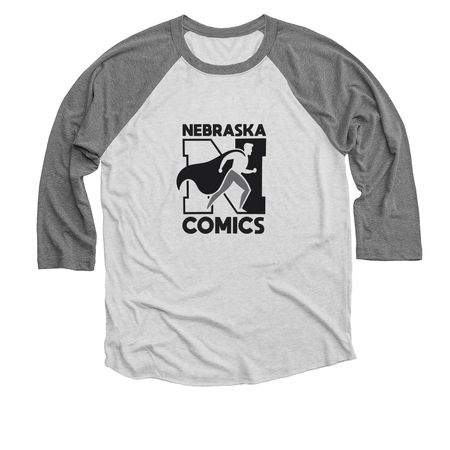 3/4 Baseball Tee, a Premium Heather and Heather White 3/4 Sleeve Baseball Tee