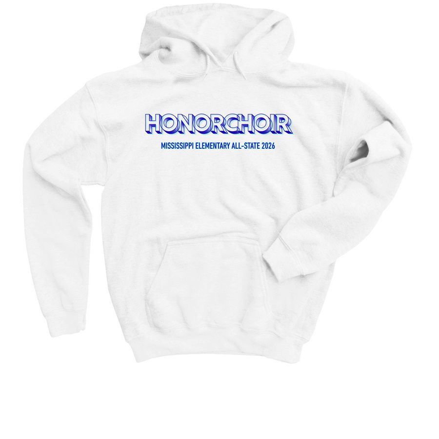 MS Elementary Honor Choir 2026, a White Youth Pullover Hoodie