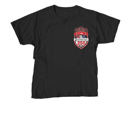 Duty Shirt - USA 250 Theme, a Black Youth Unisex Tee