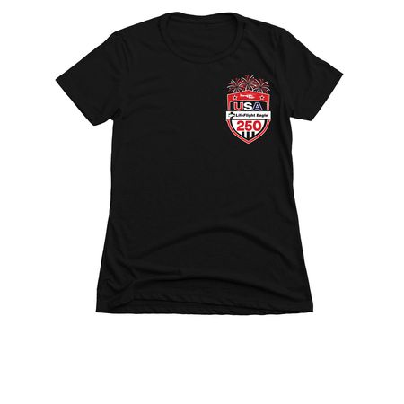 Duty Shirt - USA 250 Theme, a Black Women's Slim Fit Tee