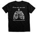 Landon's Ladies and Lads, a Black Heather Premium Unisex Tee (back-view)