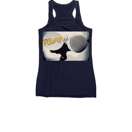 Power Jam collection, a Navy Women's Racerback