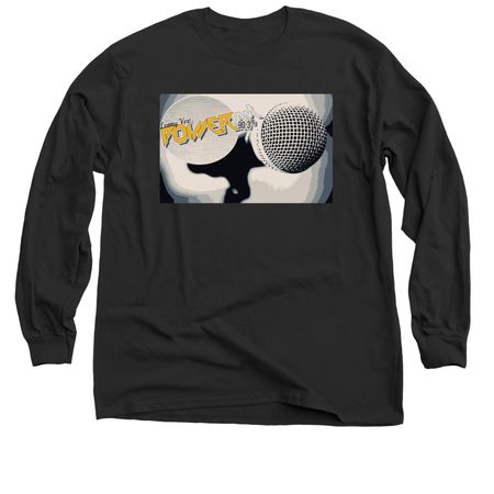 Power Jam collection, a Black Classic Long Sleeve Tee